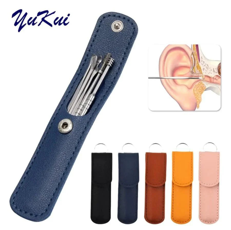 Tool Ear pick Sticks Ear Cleanser Spoon Ear wax 6 PCS /SET
