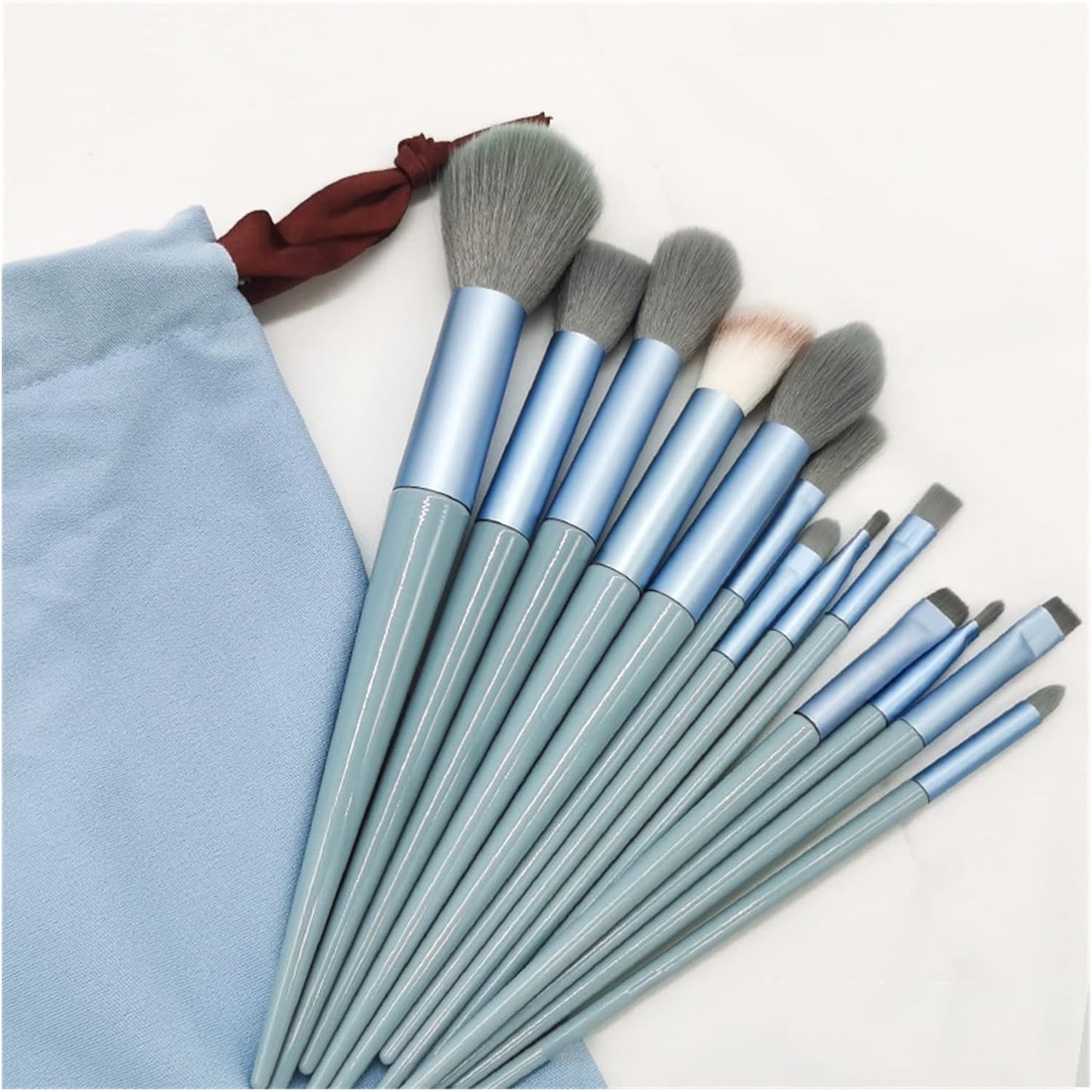 13 Pcs Professional Makeup Brush Set - Premium Soft Synthetic Hair for Foundation, Eyeshadow & Blending - Complete Beauty Cosmetic Tools Kit