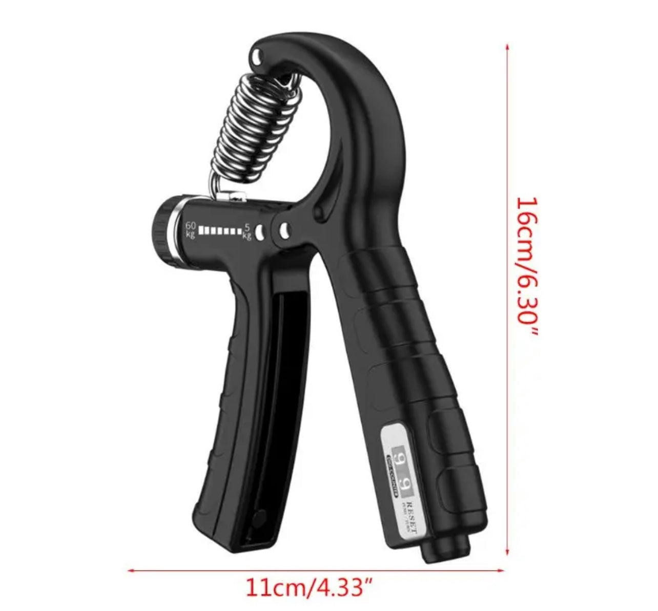 Professional Automatic Counting Hand Gripper - Adjustable 5-60KG Resistance Forearm & Wrist Strength Trainer for Athletes & Musicians