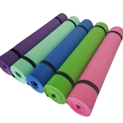 Premium 4mm Non-Slip Yoga Mat for Men & Women - Durable EVA Exercise Mat for Home Gym, Yoga & Pilates