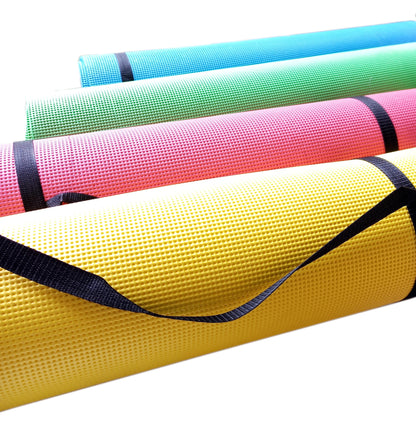 Premium 4mm Non-Slip Yoga Mat for Men & Women - Durable EVA Exercise Mat for Home Gym, Yoga & Pilates