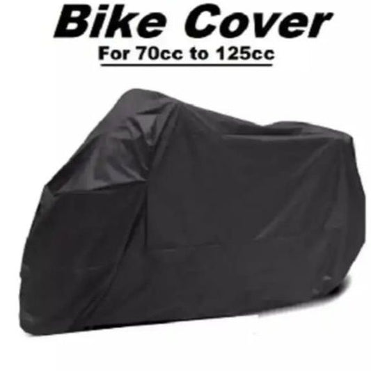 Universal Black Motorbike Cover for 70cc to 150cc - Heavy Duty Dustproof & UV Resistant Motorcycle Body Cover
