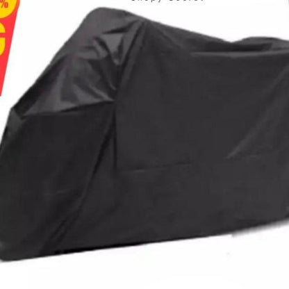 Universal Black Motorbike Cover for 70cc to 150cc - Heavy Duty Dustproof & UV Resistant Motorcycle Body Cover