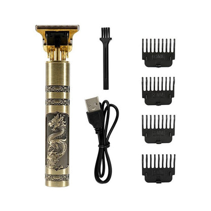 Vintage T9 Professional Hair Clipper for Men - Rechargeable Cordless Barber Trimmer & Shaver - Zero Gapped Outliner Cutting Machine