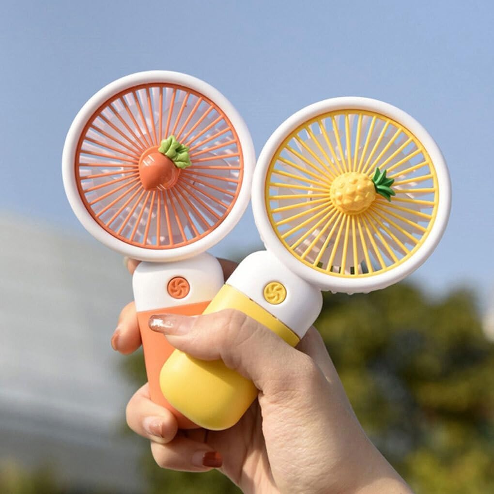 Portable USB Rechargeable Mini Fan - Handheld & Desktop Cooling Fan for Kids, Travel, and Office | Lightweight Personal Electric Fan