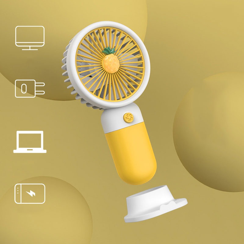 Portable USB Rechargeable Mini Fan - Handheld & Desktop Cooling Fan for Kids, Travel, and Office | Lightweight Personal Electric Fan