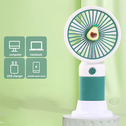 Portable USB Rechargeable Mini Fan - Handheld & Desktop Cooling Fan for Kids, Travel, and Office | Lightweight Personal Electric Fan