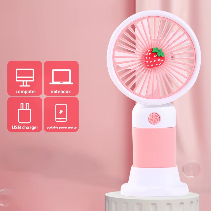 Portable USB Rechargeable Mini Fan - Handheld & Desktop Cooling Fan for Kids, Travel, and Office | Lightweight Personal Electric Fan